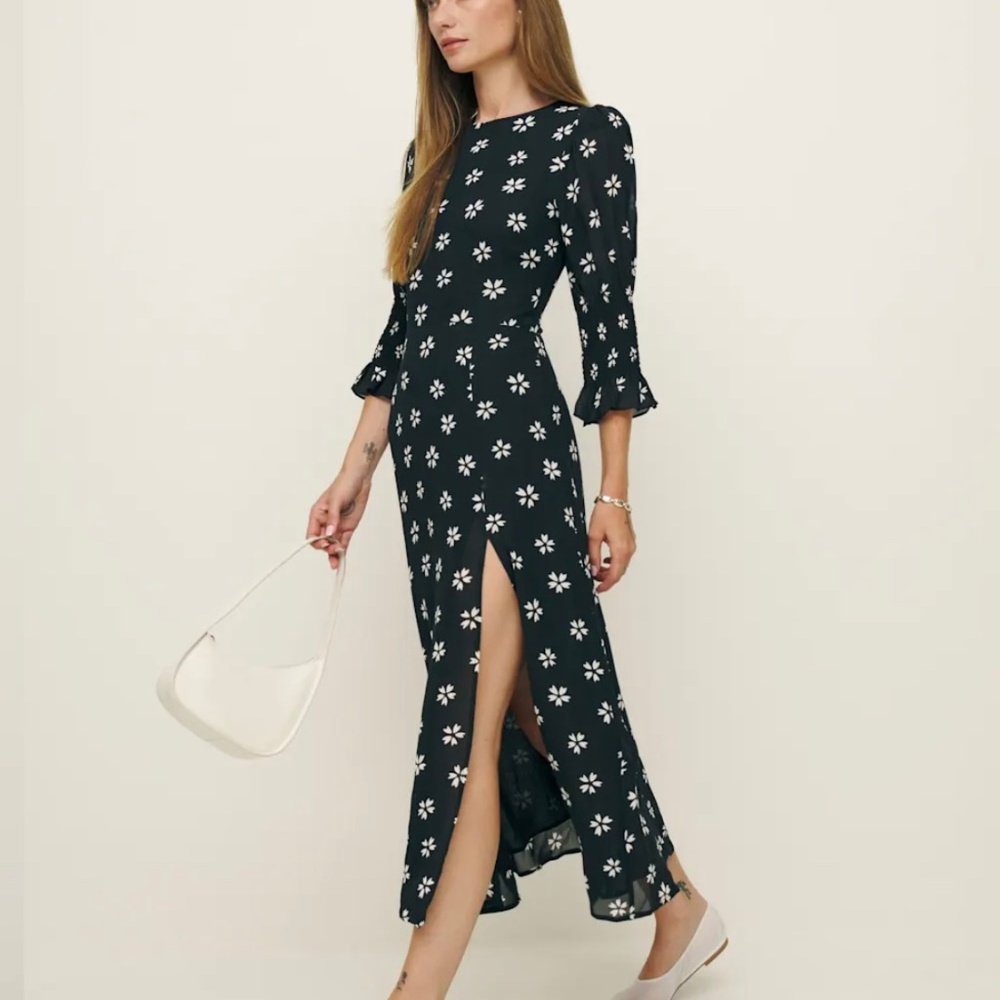FINAL SALE - Reformation Carolena Dress Size 2 Black
